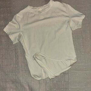 SKIMS Cream Short Sleeve Top